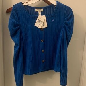 Speechless Girls' Long Sleeve  top sweater color royal blue